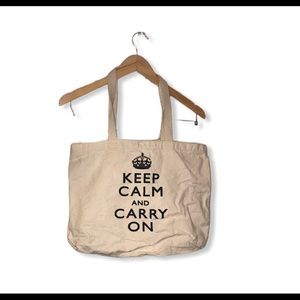 Keep Calm & Carry On Tote Bag